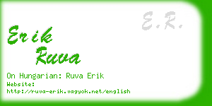 erik ruva business card